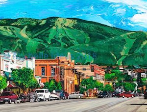 Downtown Steamboat Springs by Michelle Ideus
