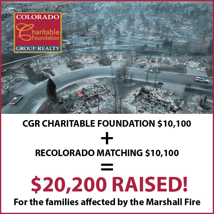 Colorado Charitable Foundation Marshall Fire Donations